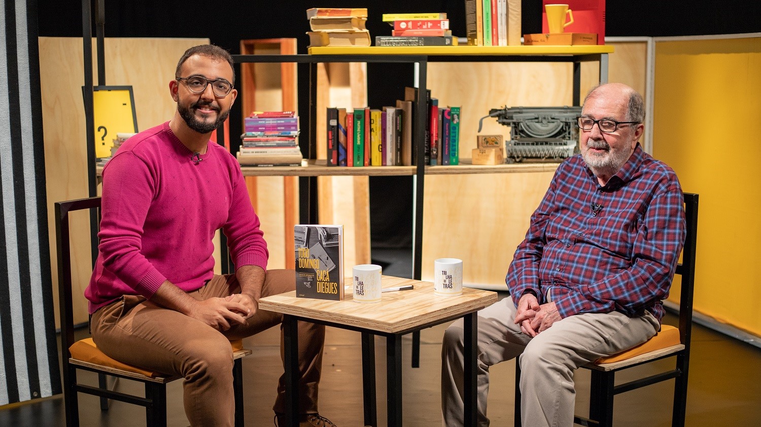 Apresentador Raphael Montes e o Cineasta Cacá Diegues