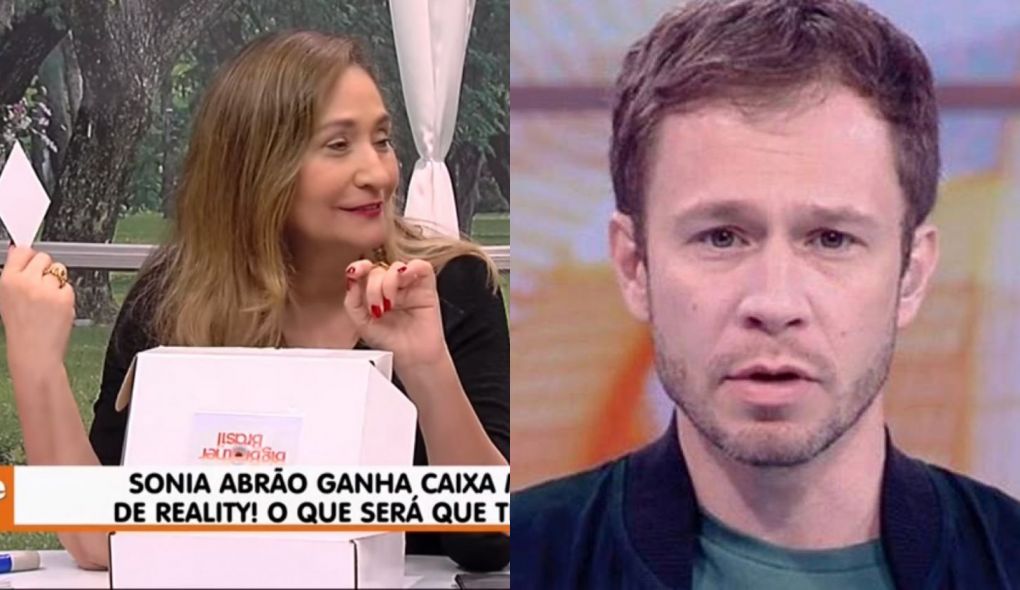Sonia Abrao ganhou presente de Tiago Leifert