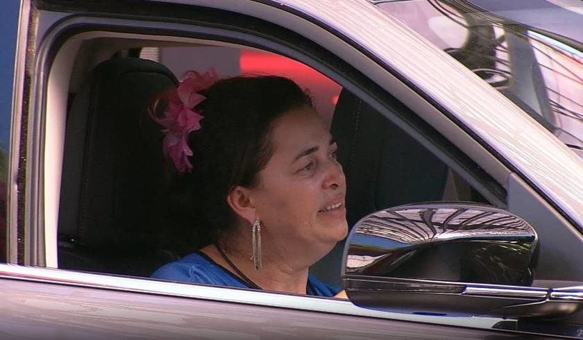 Tereza durante a prova de resistência no BBB19