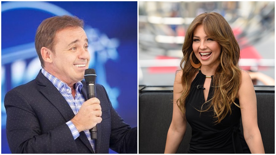 Gugu e Thalía (Divulgação)