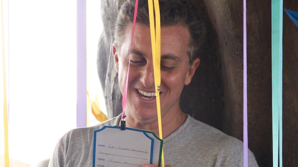 Luciano Huck grava o primeiro programa de 2019