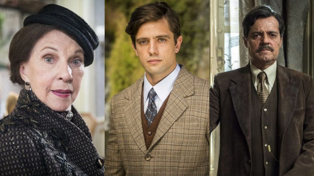 Albertina (Suzana Faini), Danilo (Rafael Cardoso) e Eugenio (Felipe Camargo) de Espelho da Vida