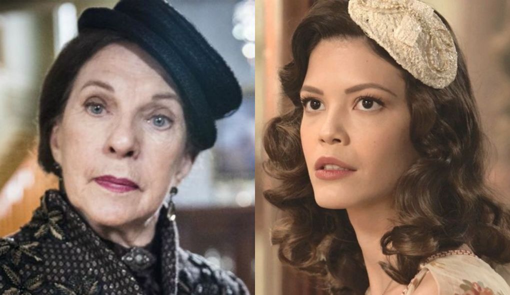 Albertina (Suzana Faini) e Julia (Vitoria Strada) de Espelho da Vida