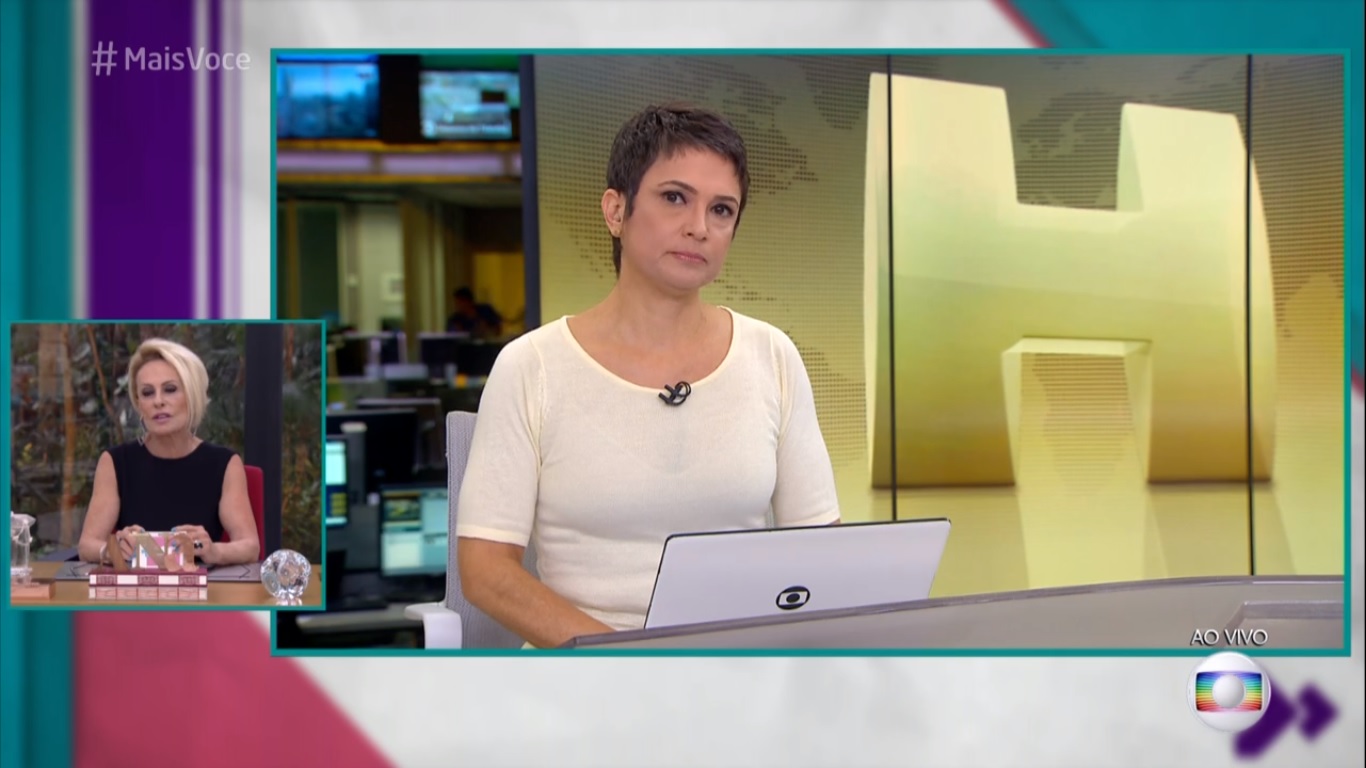 Ana Maria Braga e Sandra Annenberg no Mais Voce