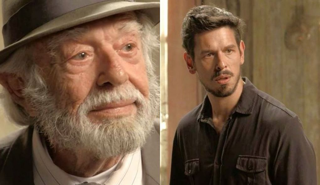 André (Emiliano Queiroz) e Alain (Joao Vicente de Castro) de Espelho da Vida