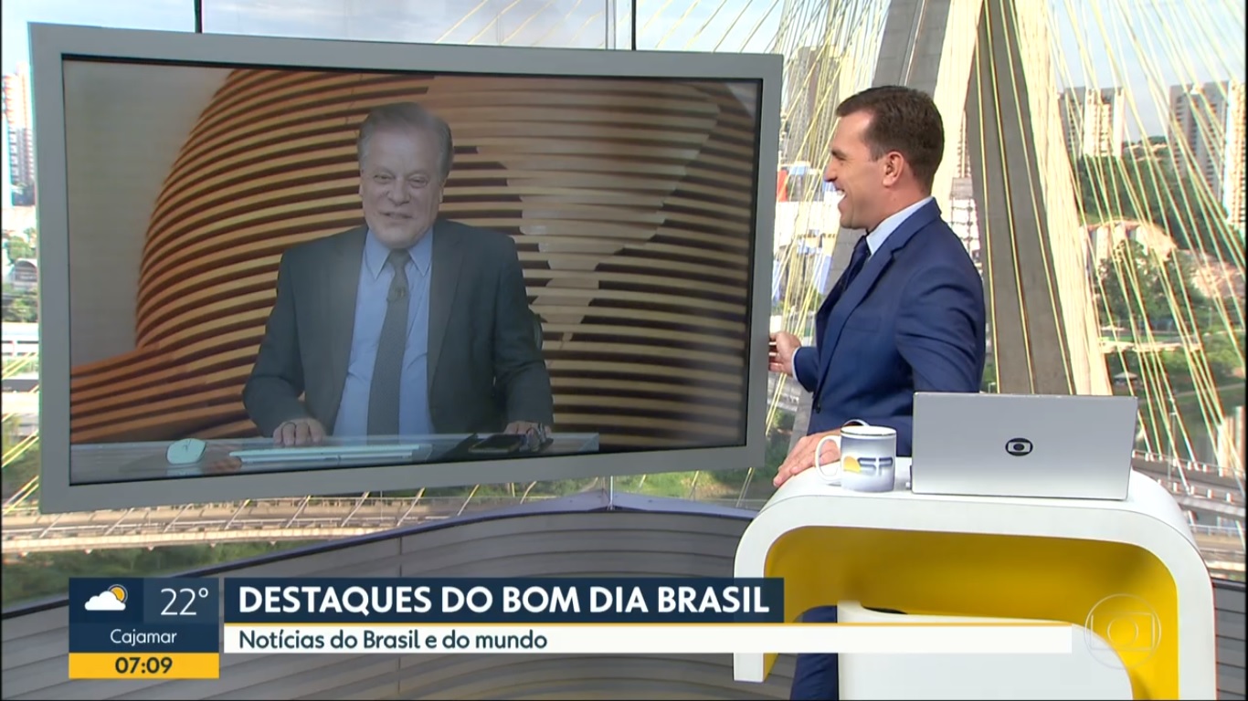 Chico Pinheiro e Rodrigo Bocardi no Bom Dia SP