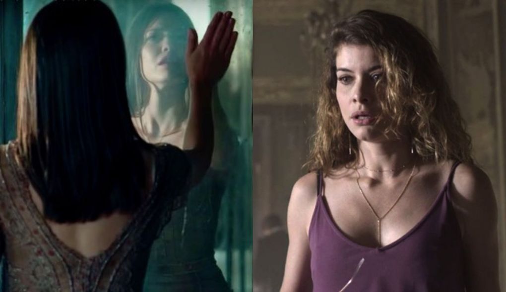 Cris (Vitoria Strada) e Isabel (Alinne Moraes) de Espelho da Vida
