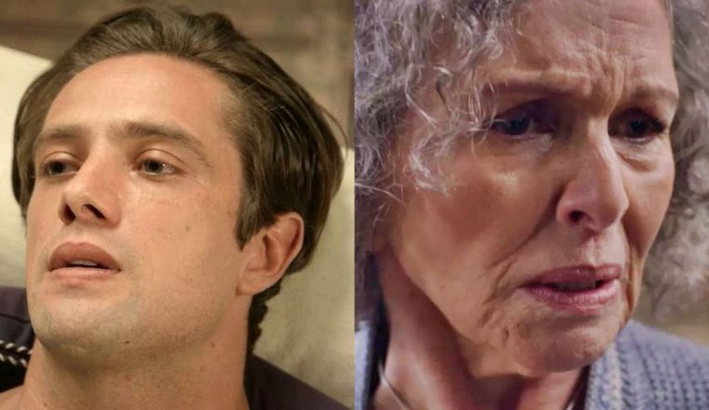 Daniel (Rafael Cardoso) e Margot (Irene Ravache) de Espelho da Vida