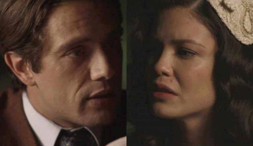Danilo (Rafael Cardoso) e Julia (Vitoria Strada) de Espelho da Vida