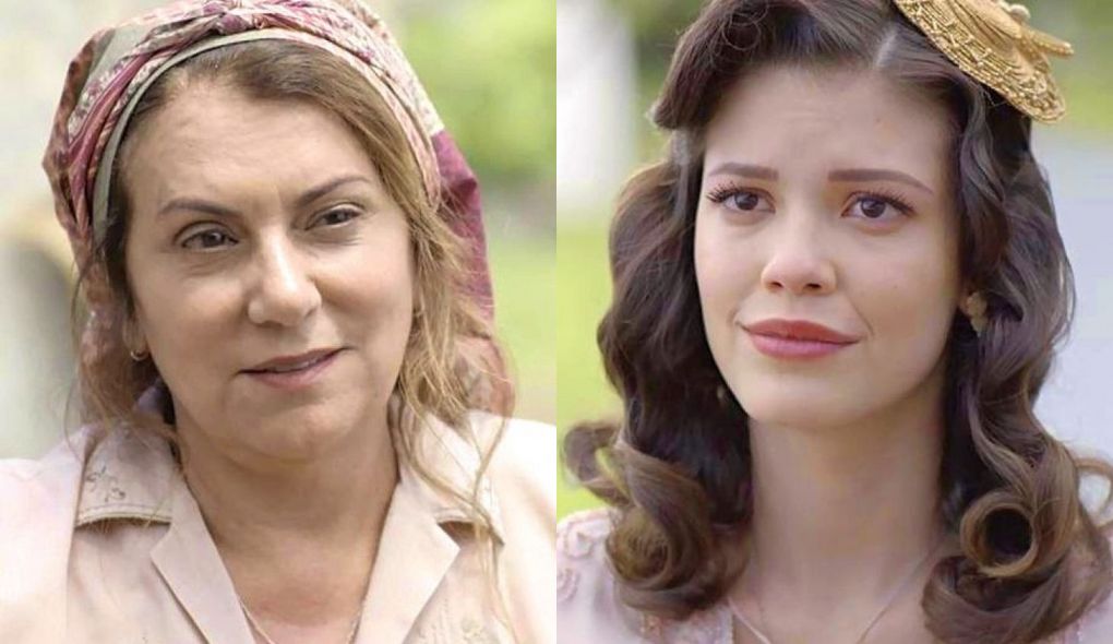 Graça (Patricya Travassos) e Julia (Vitoria Strada) de Espelho da Vida
