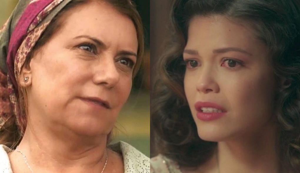 Graça (Patrycia Travassos) e Julia (Vitoria Strada) de Espelho da Vida