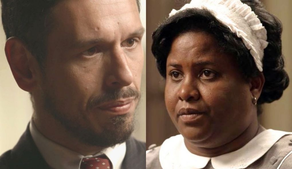 Gustavo Bruno (Joao Vicente de Castro) e Bendita (Luciana Malcher) de Espelho da Vida