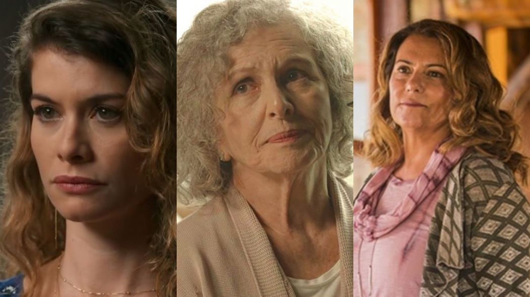 Isabel (Alinne Moraes), Margot (Irene Ravache) e Grace (Patricya Travassos) de Espelho da Vida