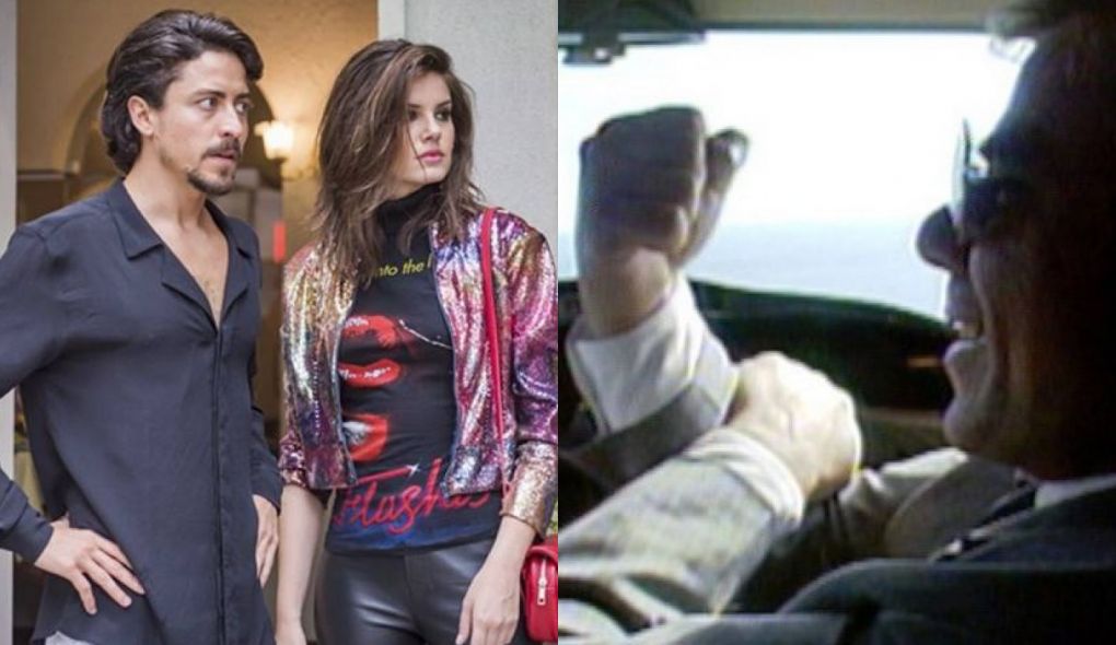 Jeronimo (Jesuita Barbosa), Vanessa (Camila Queiroz) de Verao 90 e cena de Vale Tudo