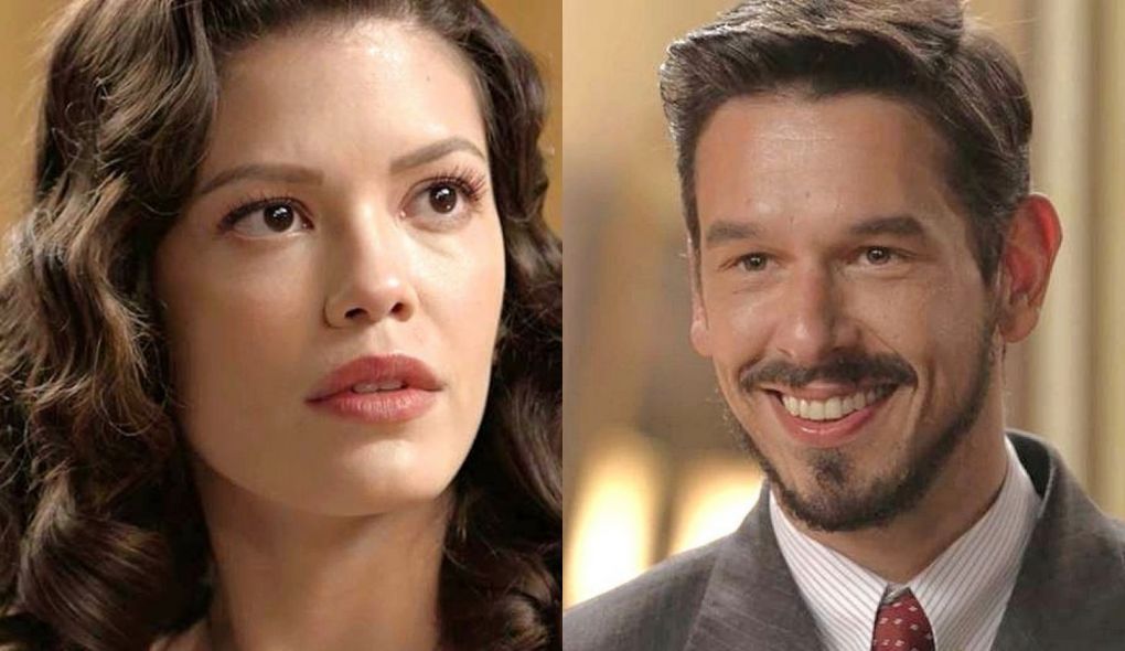 Julia (Vitoria Strada) e Gustavo Bruno (Joao Vicente de Castro) de Espelho da Vida