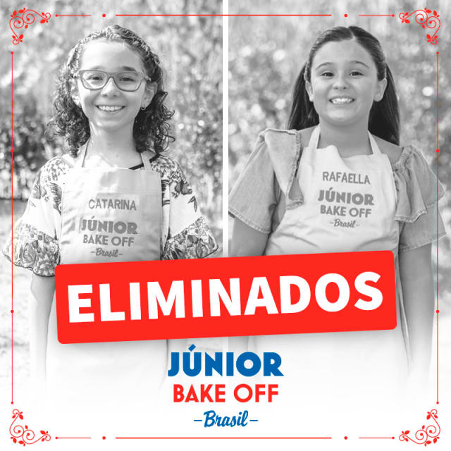 Confeiteiras eliminadas do Júnior Bake Off Brasil 