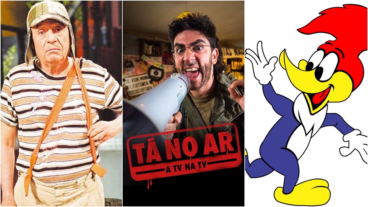 Chaves, Tá no Ar e Pica-Pau (Divulgação)