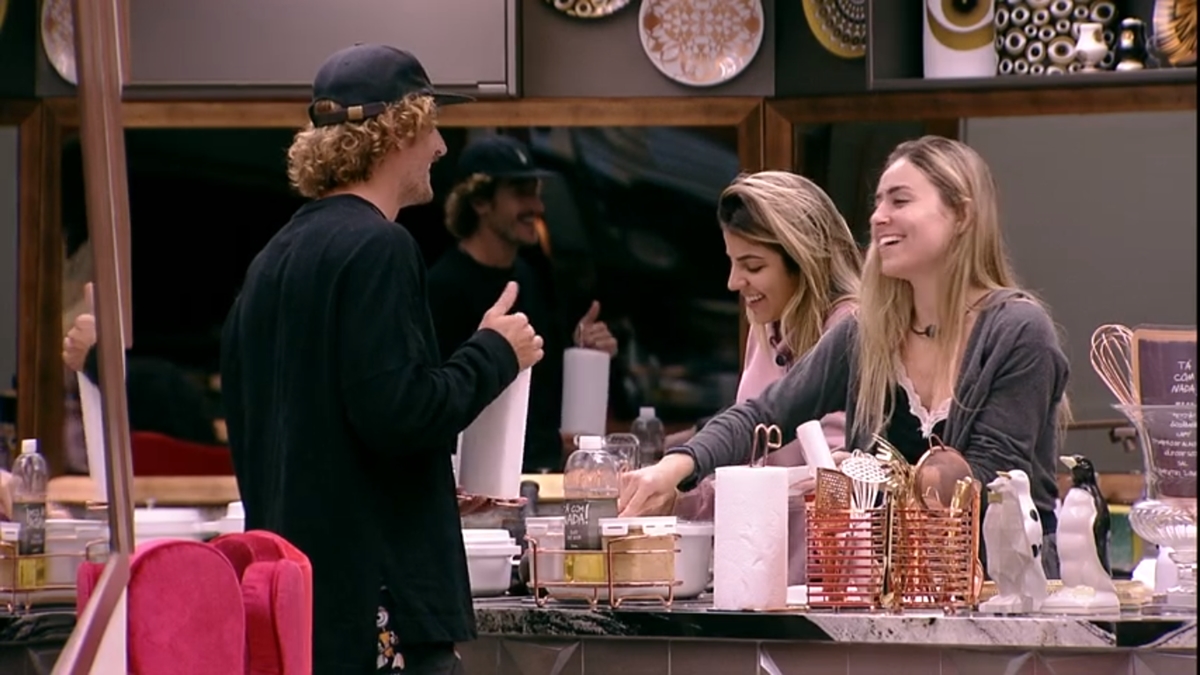 Paula, Alan e Hariany BBB19