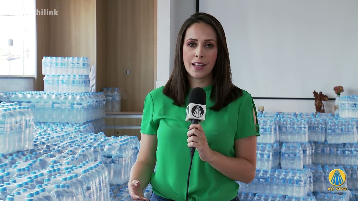 Gabriela Leite durante reportagem especial sobre Brumadinho