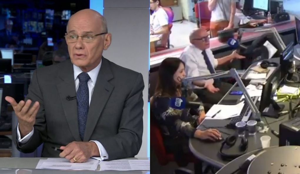 Ricardo Boechat ficou irritado durante programa de radio