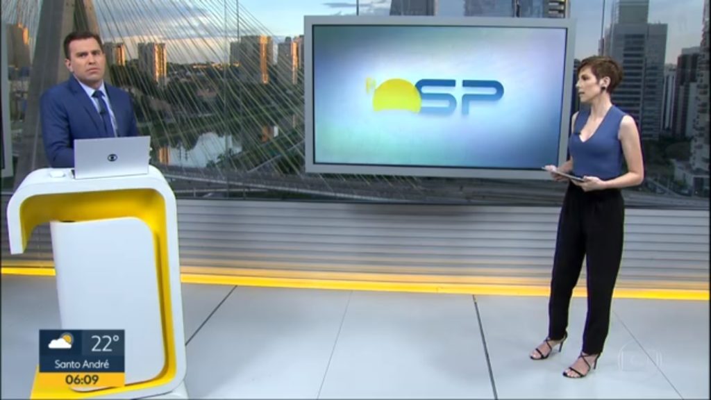Rodrigo Bocardi e Gloria Vanique no Bom Dia SP