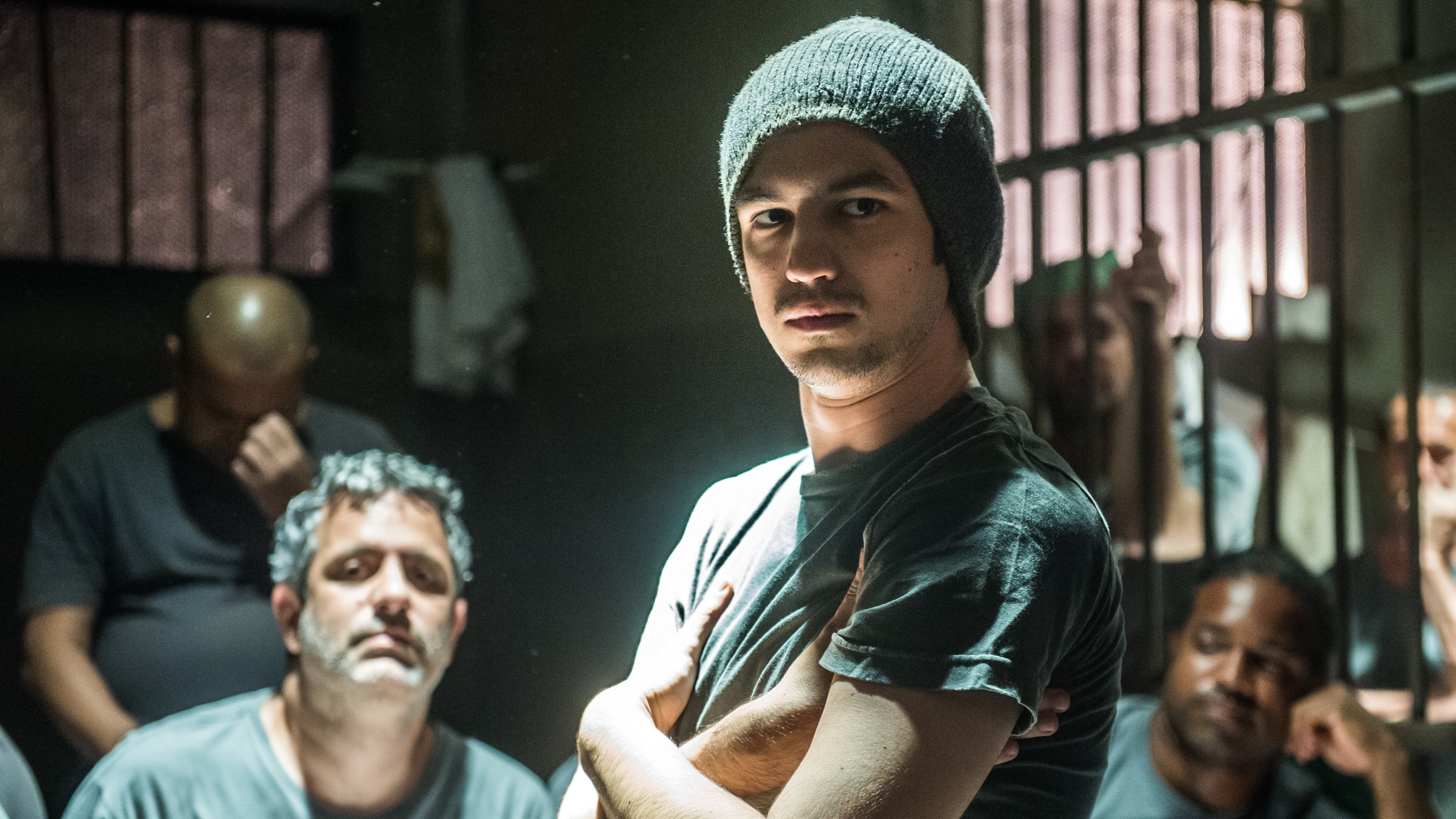 Gabriel Leone em participação no 'Domingo Pesado', do programa Tá no Ar