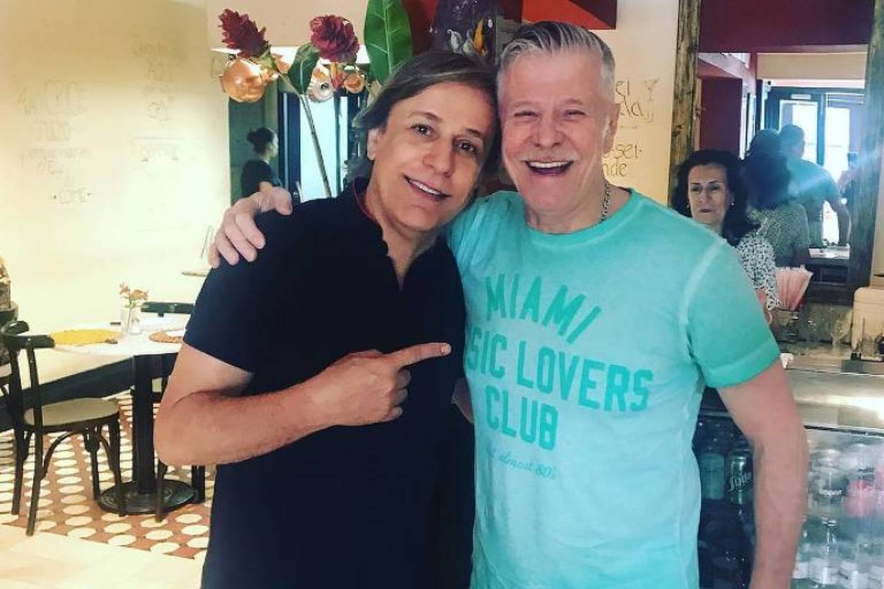 Tom Cavalcante e Miguel Falabella