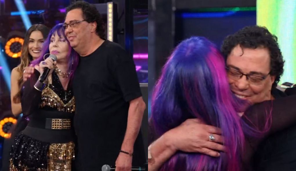 Walter Casagrande e Baby do Brasil no Domingao