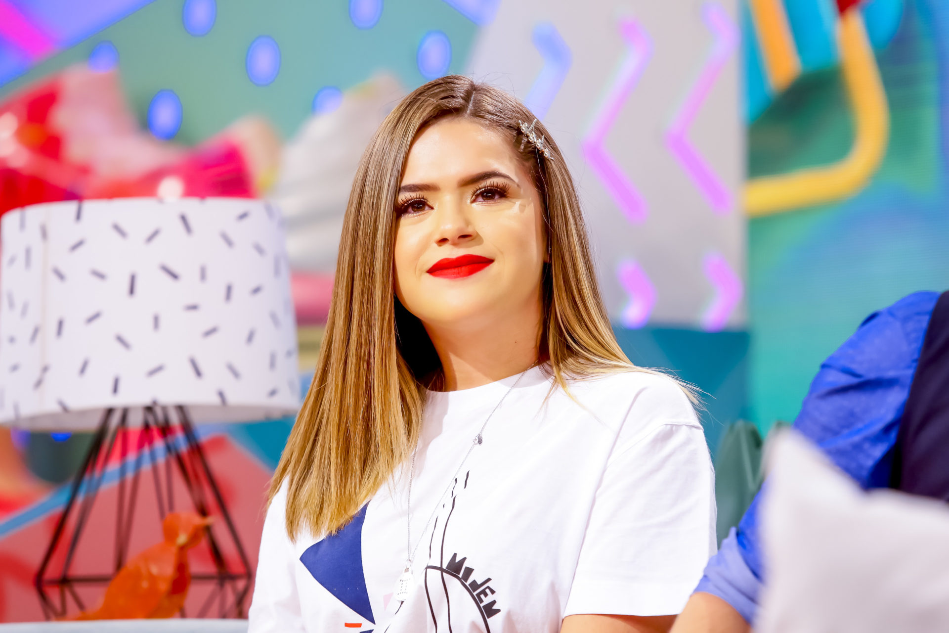 Maisa na coletiva do Programa da Maisa