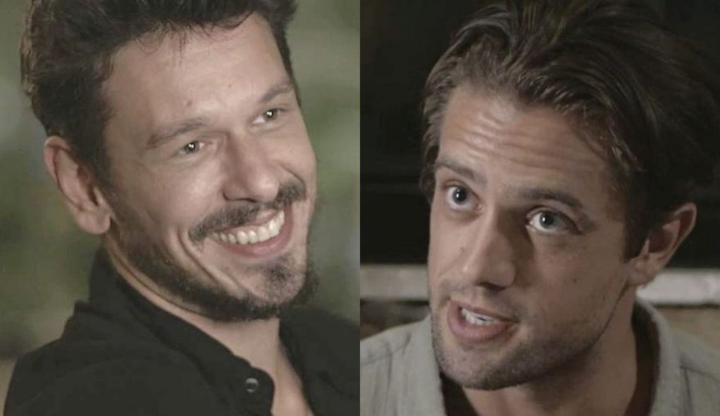 Alain (Joao Vicente de Castro) e Daniel (Rafael Cardoso) de Espelho da Vida