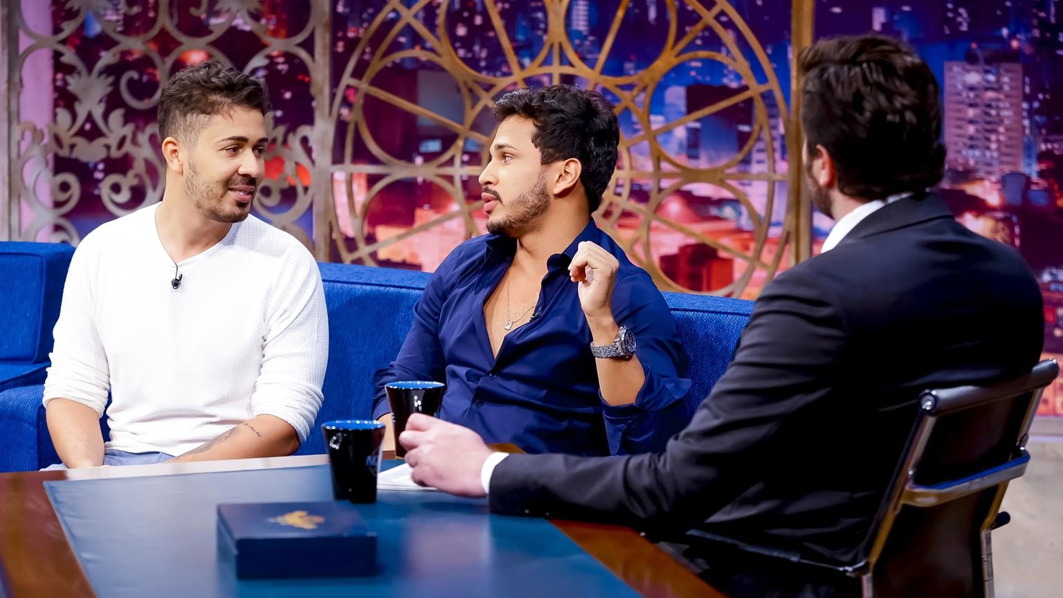 Carlinhos Maia e Lucas Guimarães no The Noite