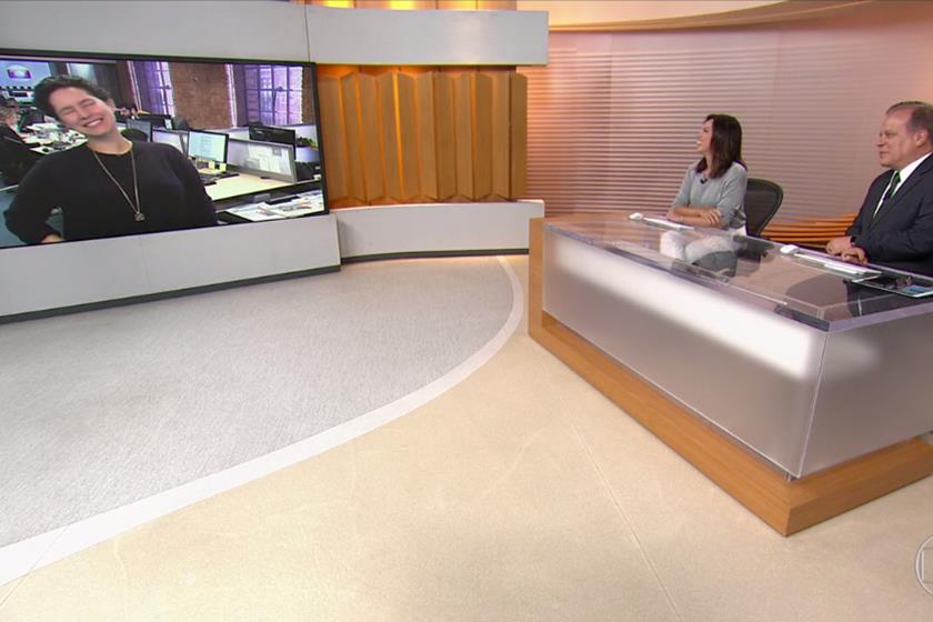 Cecília Malan, Ana Paula Araújo e Chico Pinheiro no Bom Dia Brasil
