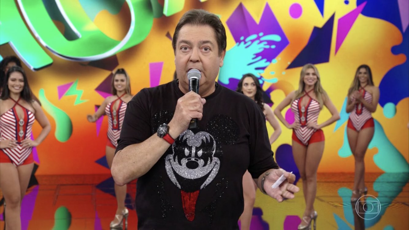 Fausto Silva no Domingão do Faustão