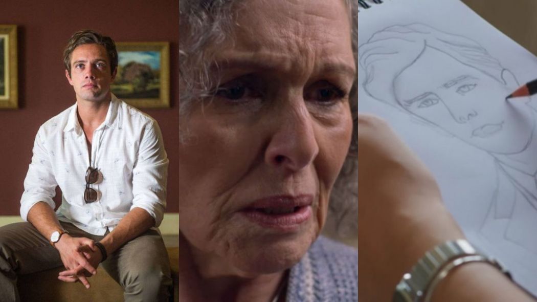 Daniel (Rafael Cardoso) e Margot (Irene Ravache) de Espelho da Vida