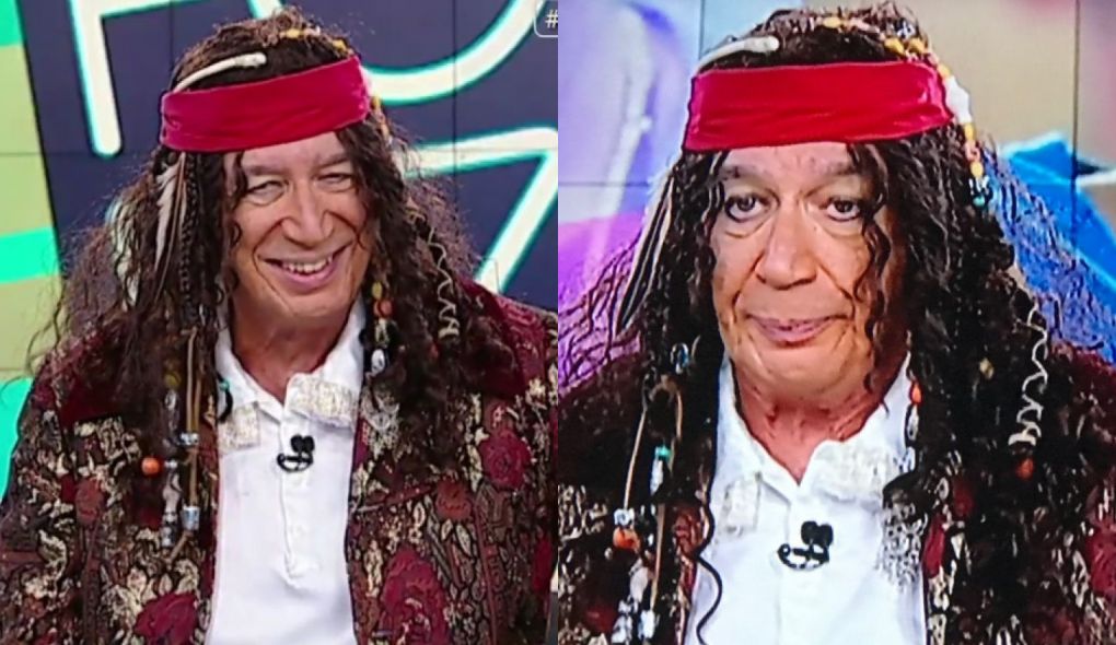 Décio Piccinini surgiu fantasiado no Fofocalizando