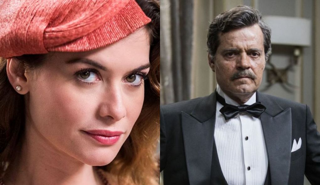 Dora (Alinne Moraes) e Eugênio (Felipe Camargo) de Espelho da Vida