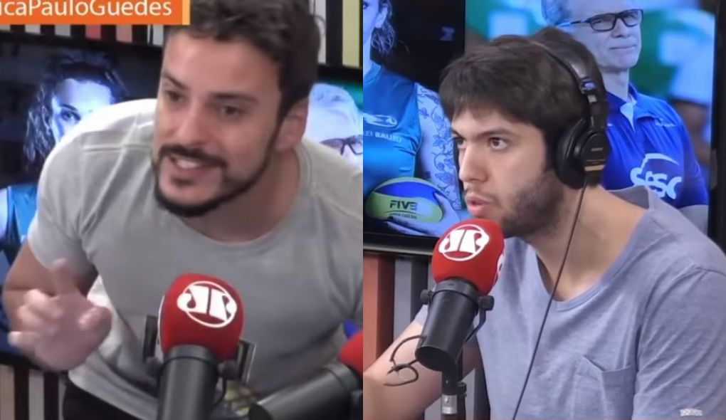 Fefito e Caio Coppolla no Morning Show, programa da rádio Jovem Pan