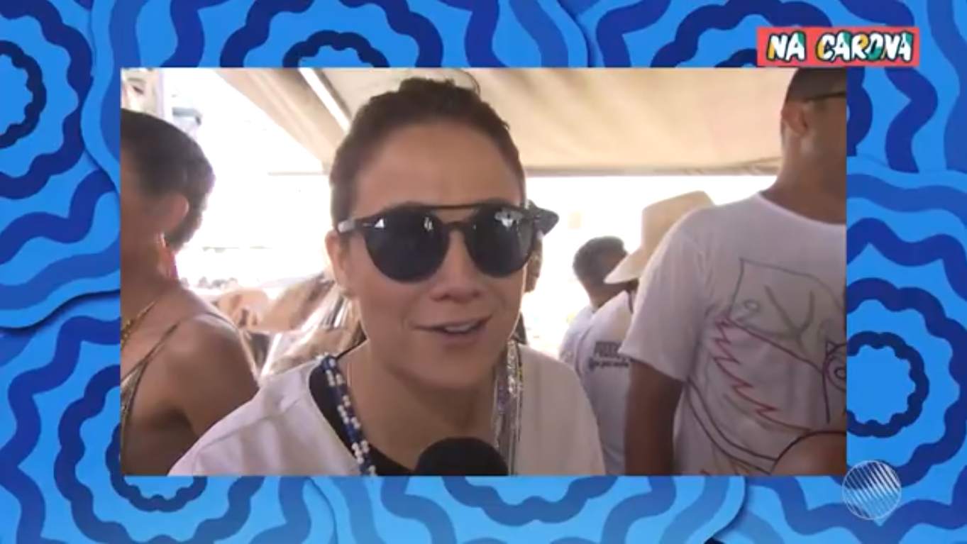 Fernanda durante entrevista ao Bahia Folia