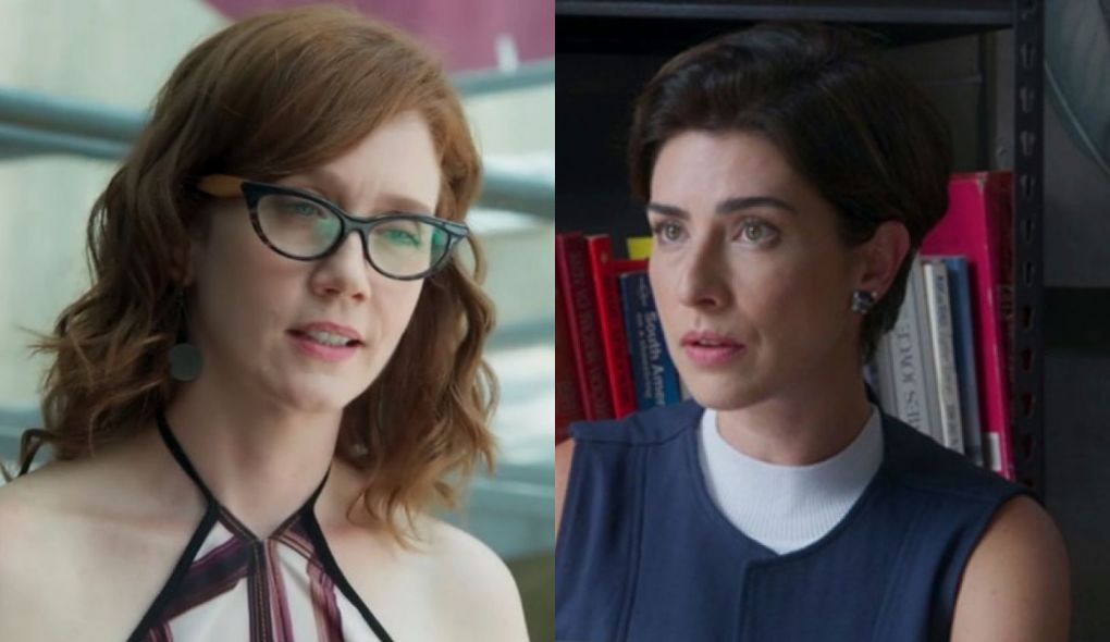 Gabriela (Camila Morgado) e Solange (Fernanda Paes Leme) de Malhacao
