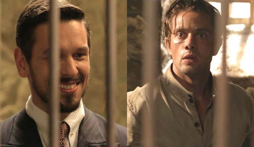 Gustavo Bruno (Joao Vicente de Castro) e Danilo (Rafael Cardoso) de Espelho da Vida