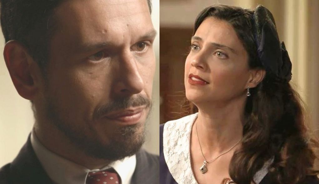 Gustavo Bruno (Joao Vicente de Castro) e Maristela (Leticia Persiles) de Espelho da Vida