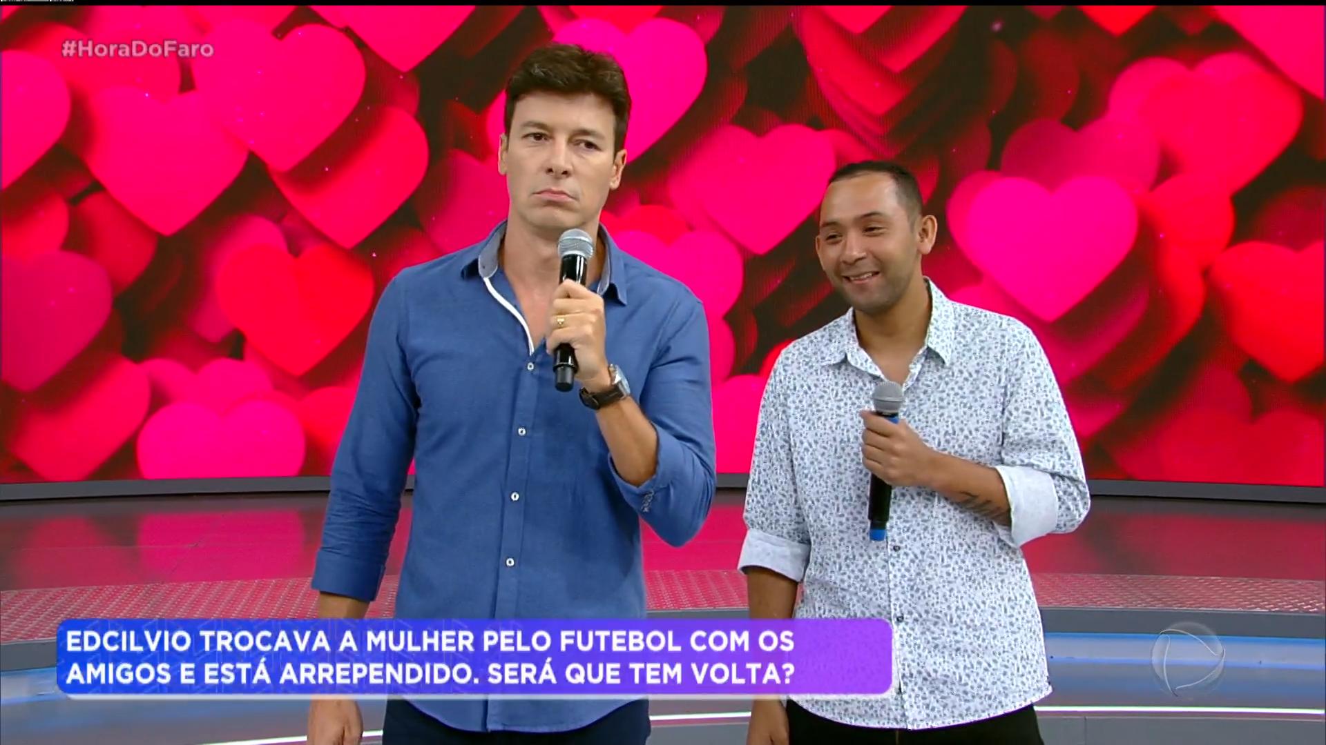 Rodrigo Faro e Edcilvio no Hora do Faro