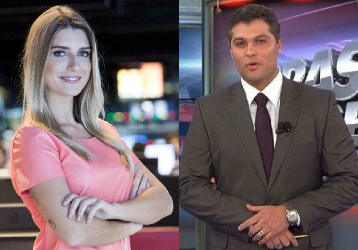 Joana Treptow e Joel Datena