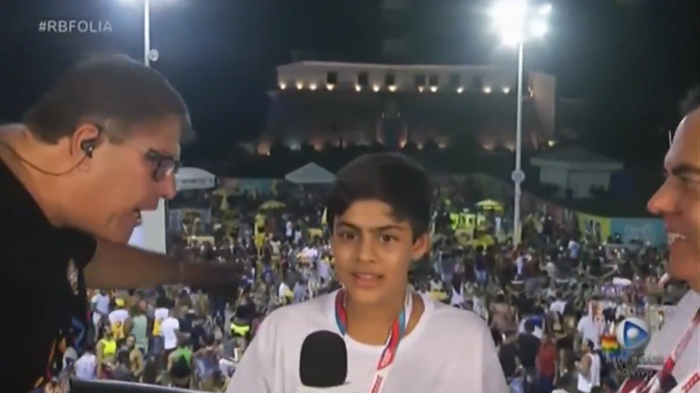 Luciano Faccioli pede para filho do presidente da Rede Brasil comandar transmissão de Carnaval