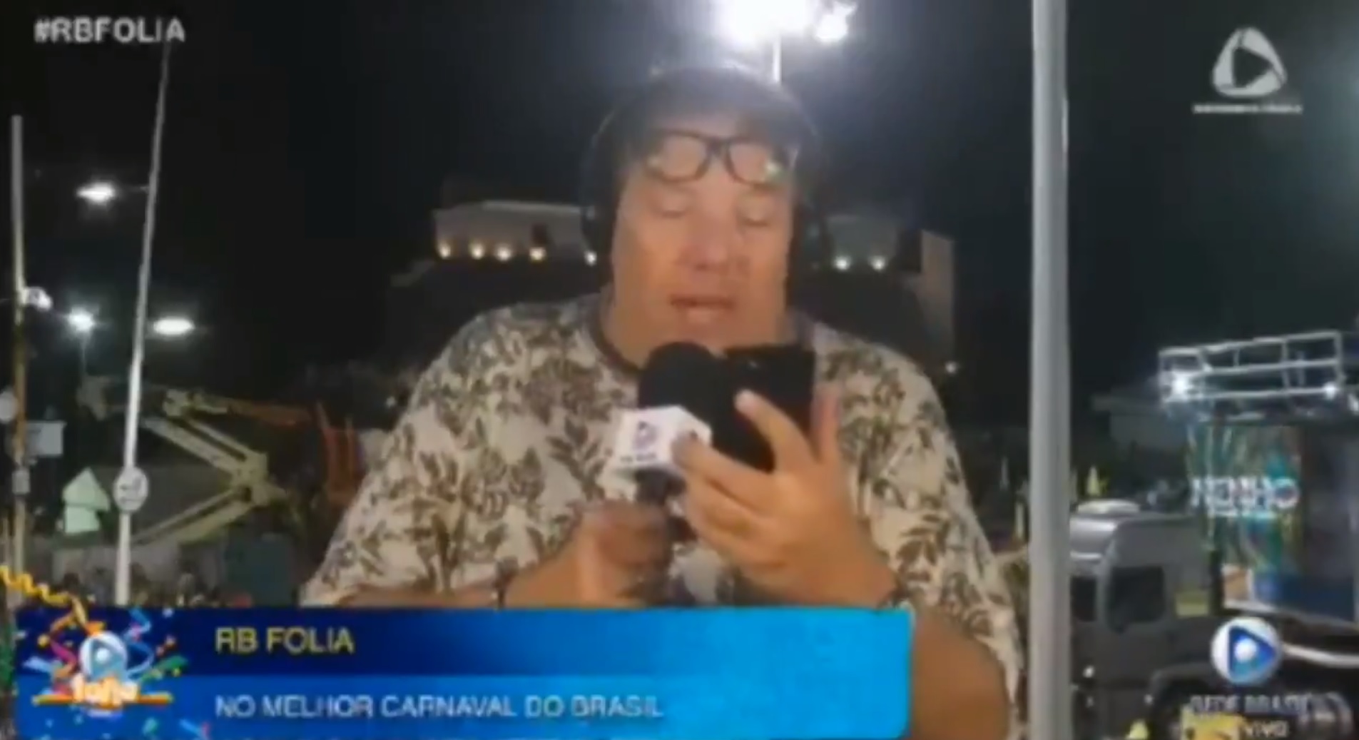 Luciano Faccioli no RBFolia (Reprodução: Twitter)