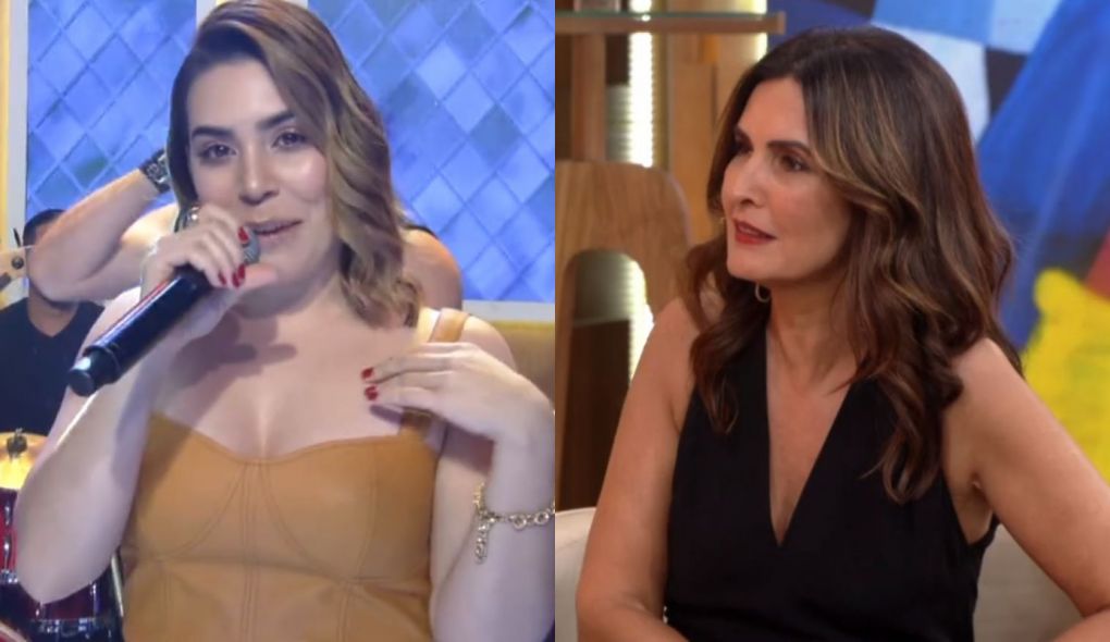 Naiara Azevedo e Fatima Bernardes no Encontro