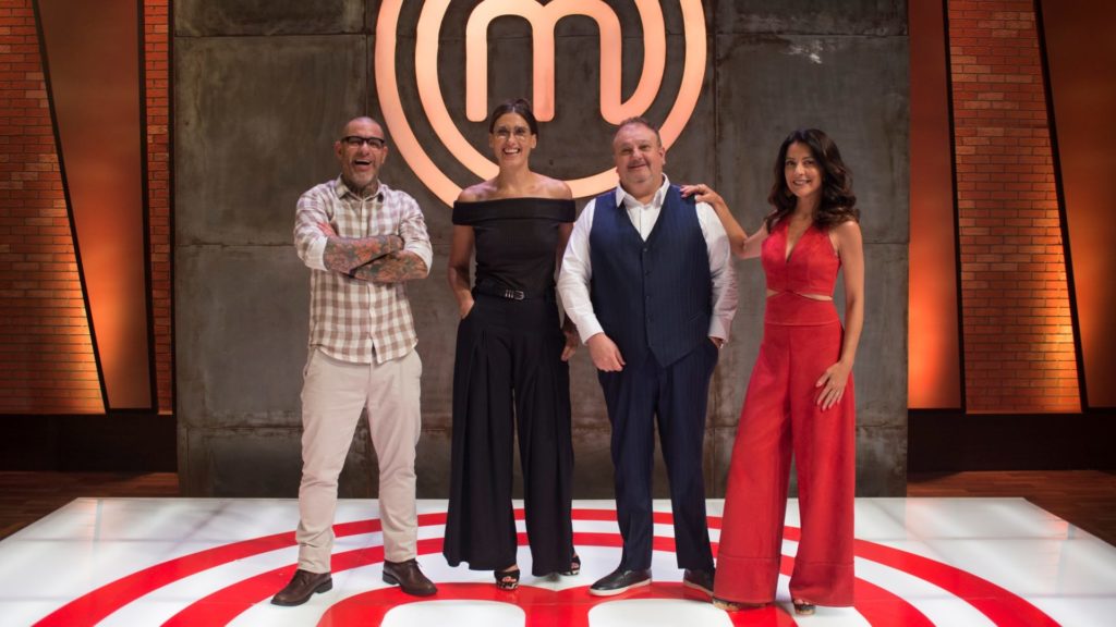 Jurados e apresentadores na divulgação da nova temporada do MasterChef Brasil