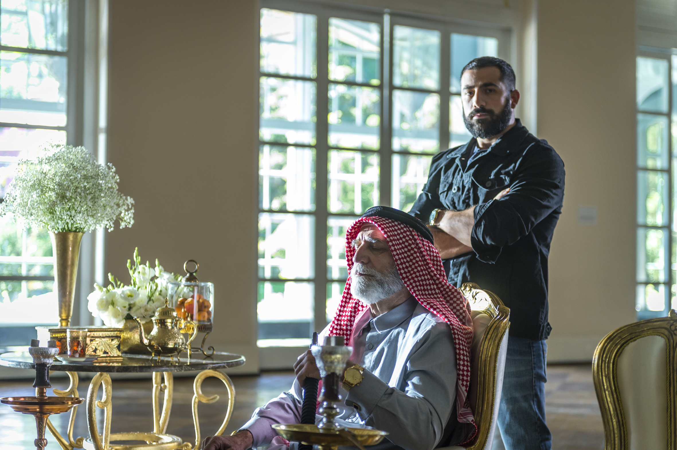 Aziz, interpretado por Herson Capri, e Fauze, personagem de Kaysar Dadour