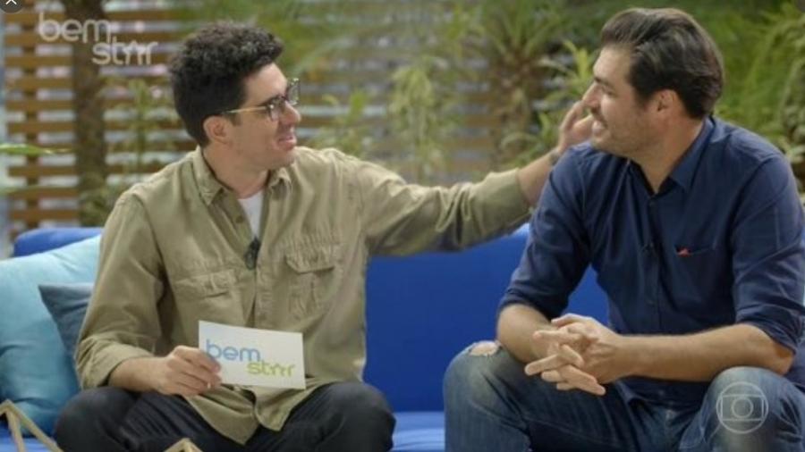 Marcelo Adnet satirizando Fernando Rocha em Tá no Ar