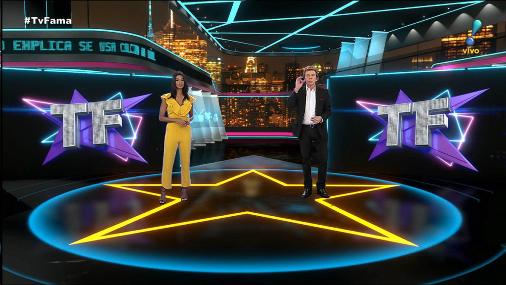 Novo cenário do TV Fama